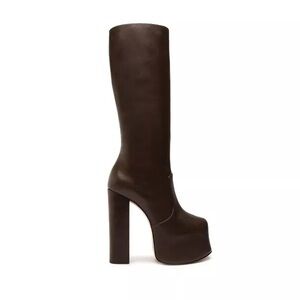 SCHUTZ Brown Heeled Platform Boots